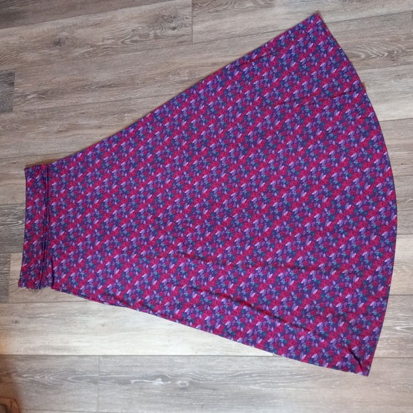 LuLaRoe Purple Floral Maxi Skirt - Picture 9 of 9